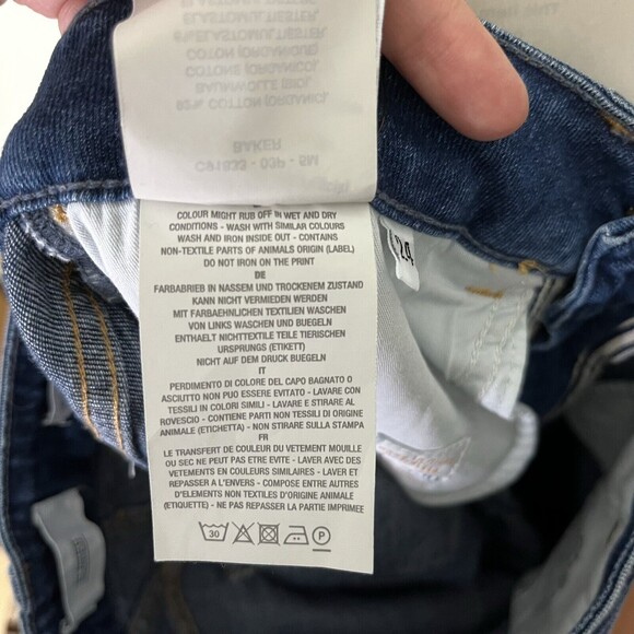 Closed NWT Baker Slim Jeans Women’s Size 24 Blue Distressed Ankle Organic Cotton - Picture 14 of 14